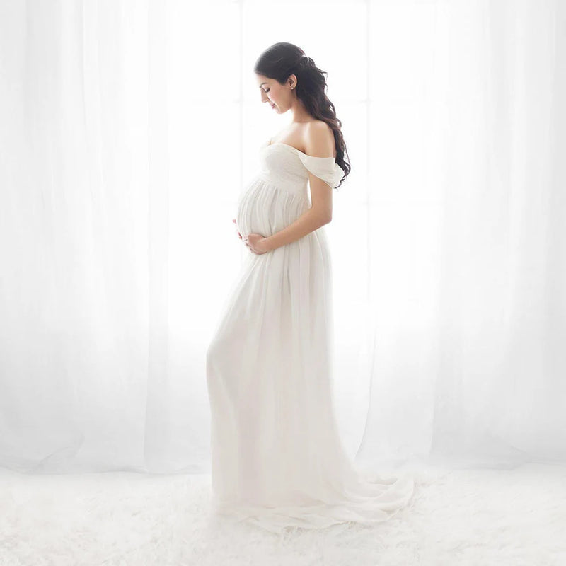 Shooting Lace Maternity Dress