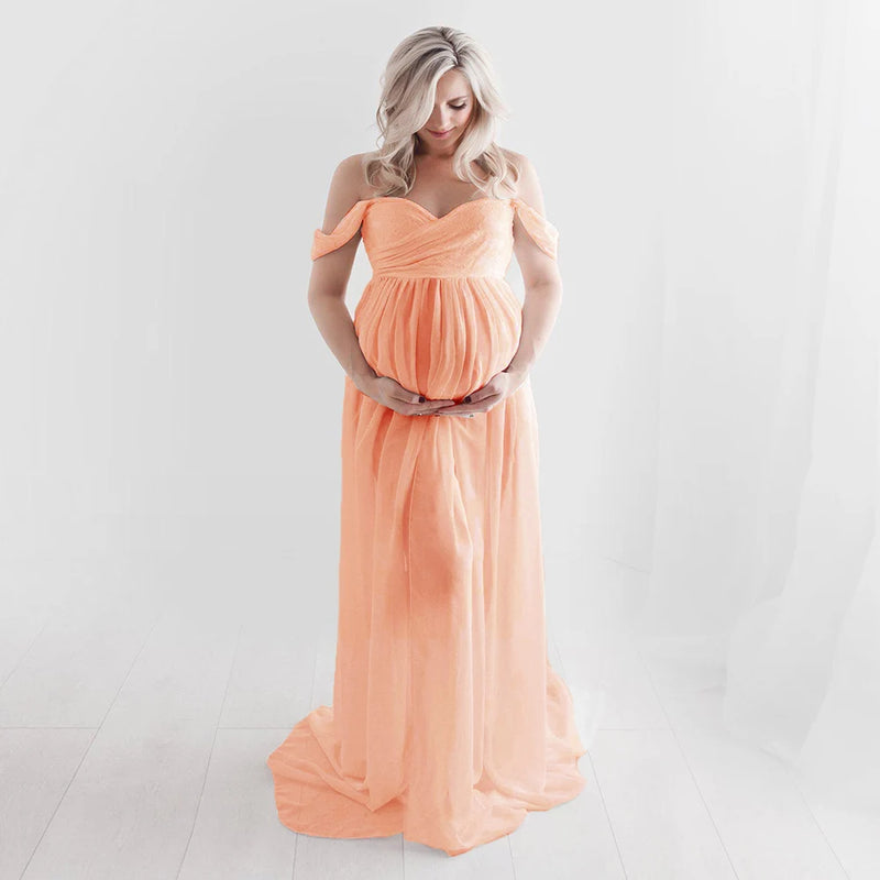 Shooting Lace Maternity Dress