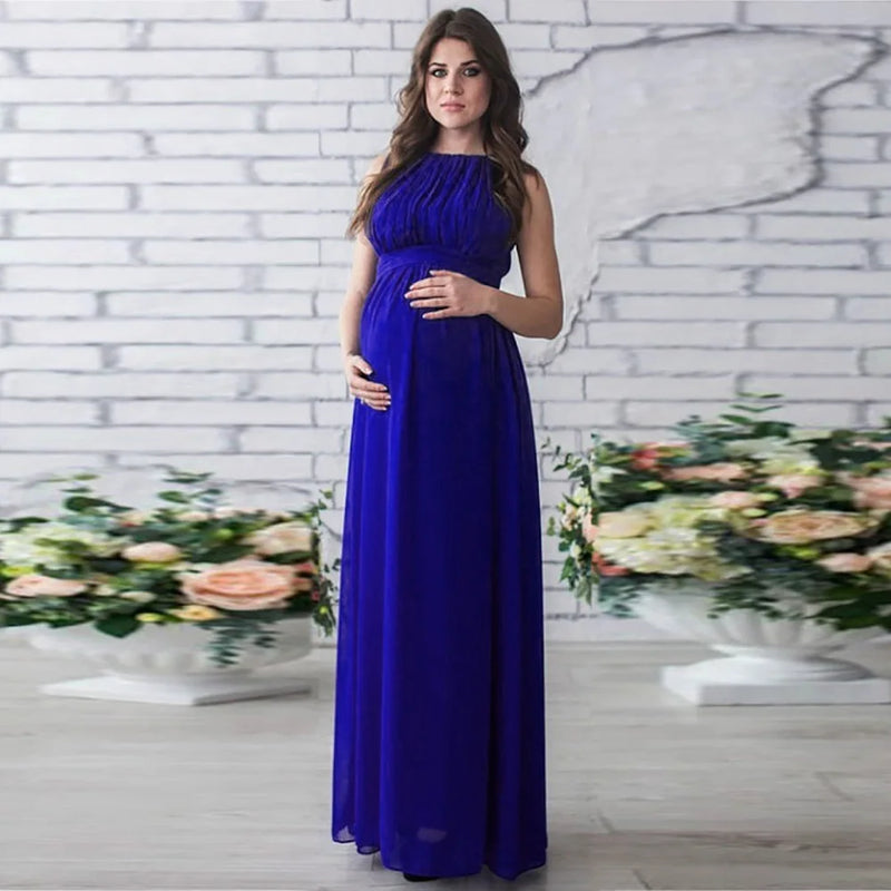 Vestido premamá con botones