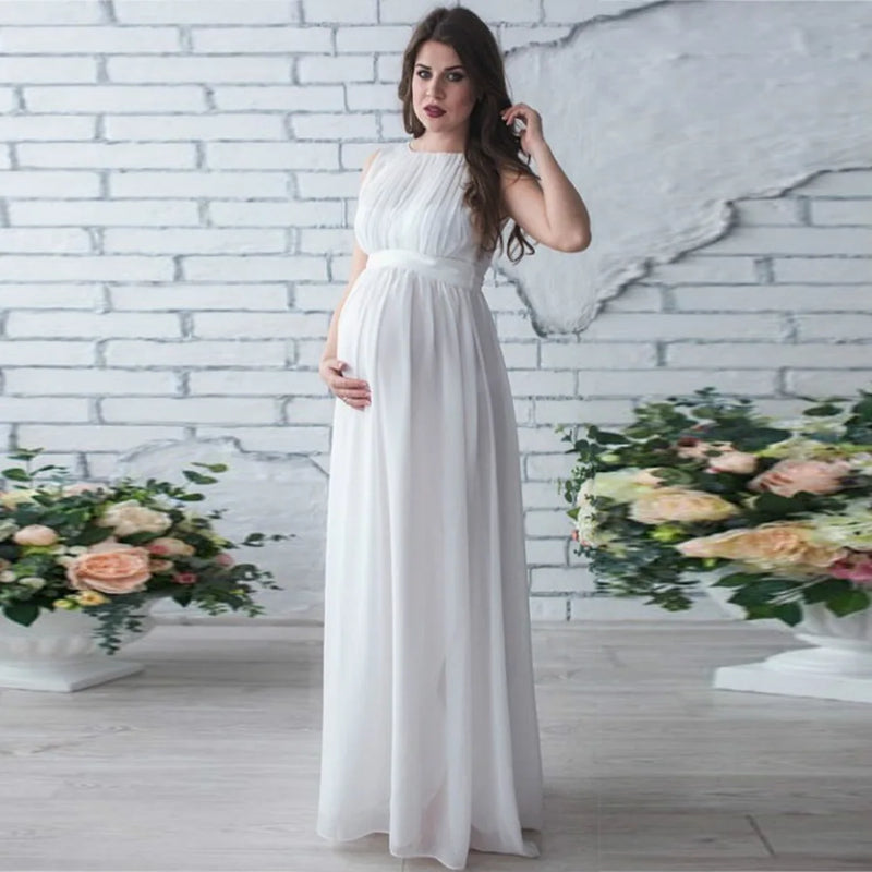 Vestido premamá con botones