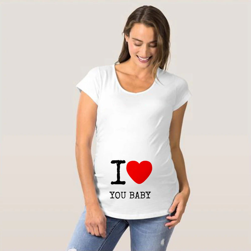 Camiseta premamá "Te quiero mamá"