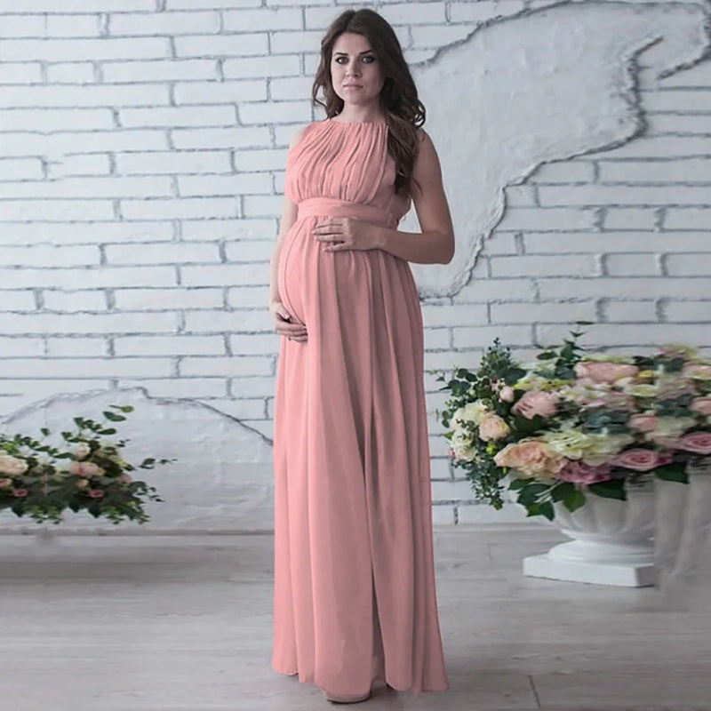 Vestido premamá con botones