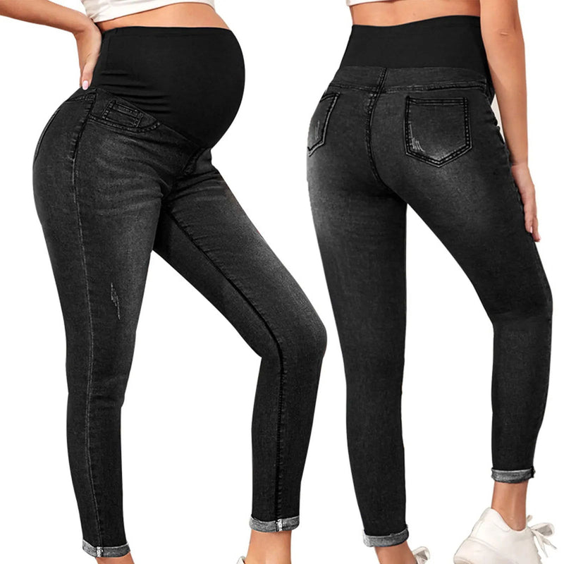 Jeans Taille Haute de Grossesse