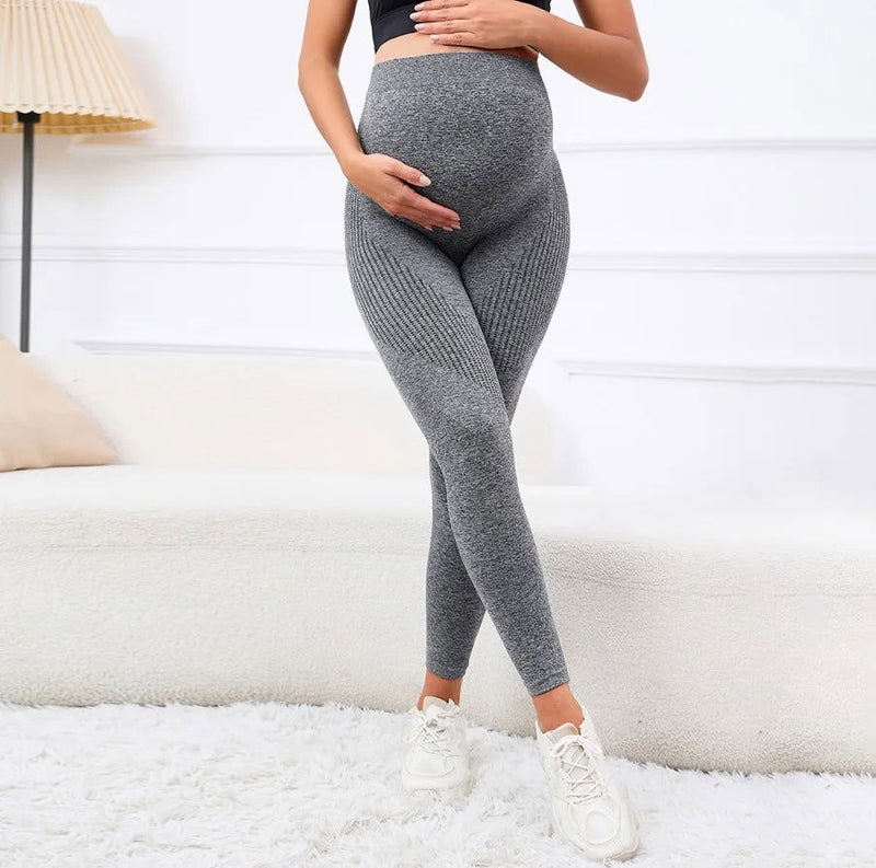 Legging de Grossesse Taille Haute Gris