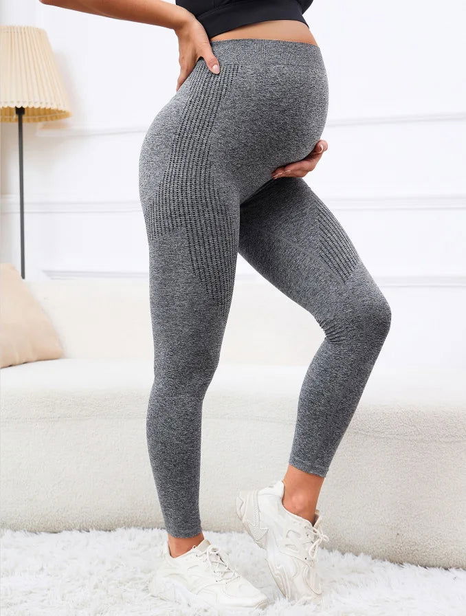 Legging de Grossesse Taille Haute Gris