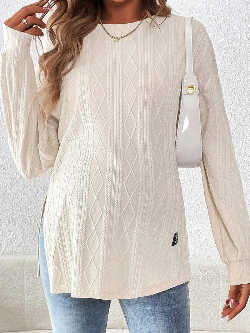 Pull Col Rond de Grossesse