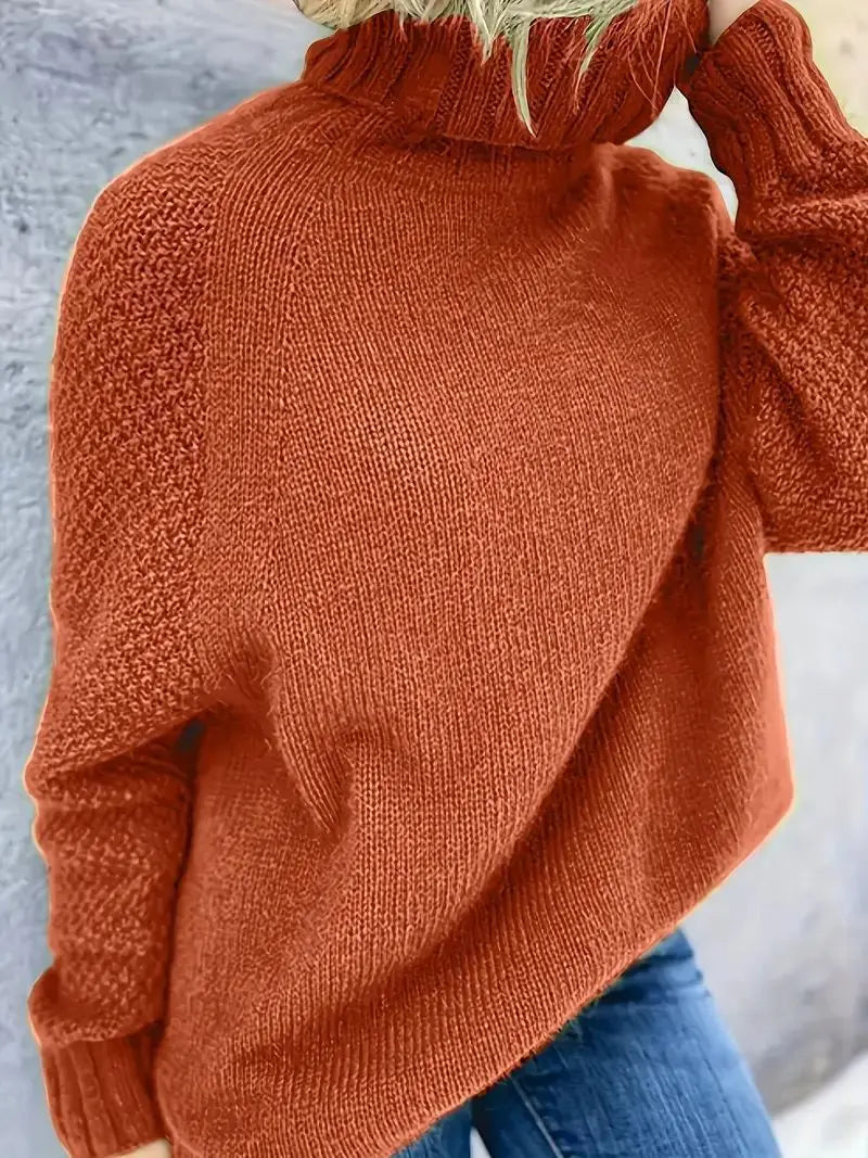 Elegant Turtleneck Maternity Sweater