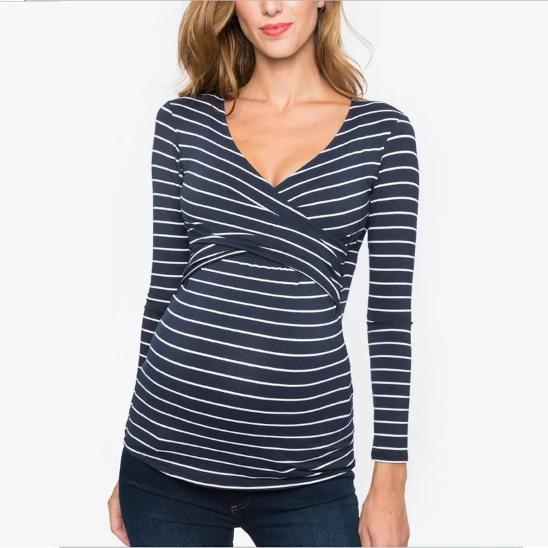 Lightweight Long Sleeve Maternity Blouse