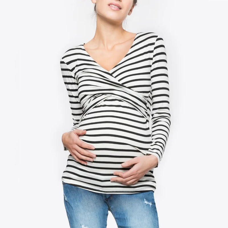 Lightweight Long Sleeve Maternity Blouse