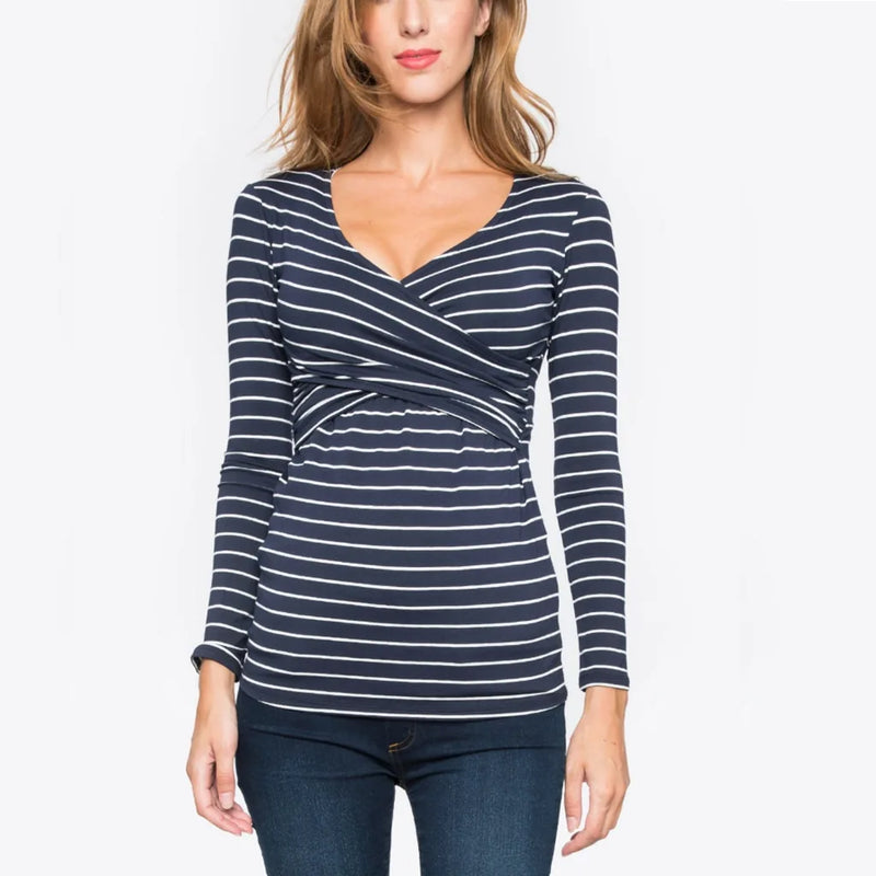 Lightweight Long Sleeve Maternity Blouse